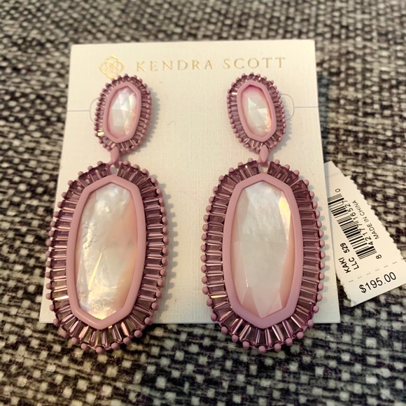 Kendra Scott Jewelry - Kendra Scott Lilac Mother of Pearl Kaki Earrings